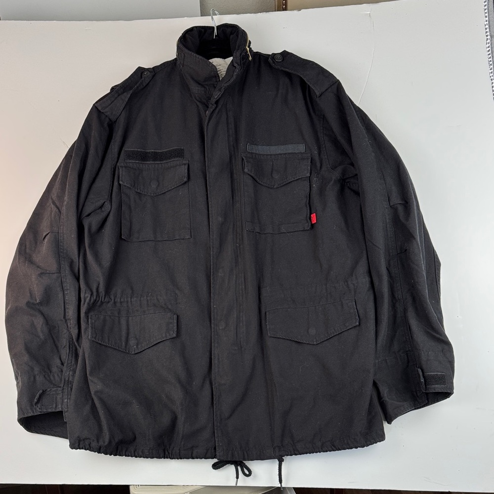 Rothco Black Military Field Jacket
